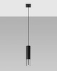 Lampa wisząca LOOPEZ 1 czarny/chrom