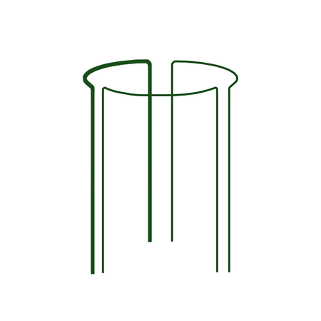 Podpora pierścieniowa do roślin 1/3 koła śred.40cm / wys.60cm