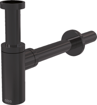 Półsyfon umywalkowy DN32 DESIGN, GUN METAL-mat szczotkowany