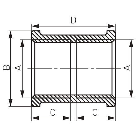 Redukcja mosiężna 1 1/2" x 1/2", żółta