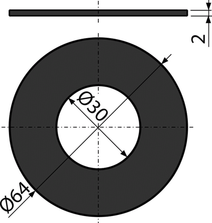 Uszczelka 64×30×2