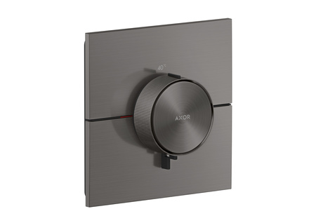 AX ShowerSelect ID Bateria termostatyczna HighFlow, kwadratowa, podtynkowa, Czarny Chrom Szczotkowany