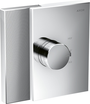 AX Edge Bateria termostatyczna HighFlow, podtynkowa, szlif diamentowy, Chrom