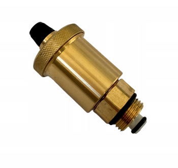 ODPOWIETRZNIK AUTOMATYCZNY PIONOWY 1/2" Z ZAWOREM ODCINAJĄCYM