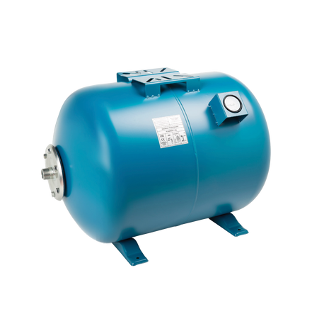 Zbiornik przeponowy 100 L poziomy z manometrem