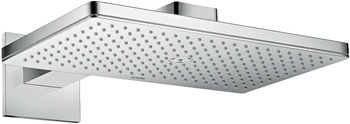 AX ShowerSolutions Głowica prysznicowa 460/300 1 jet z ramieniem prysznicowym, rozeta softsquare, Chrom