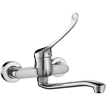 MADERA bateria zlewozmywakowa ścienna z dźwignią medyczną