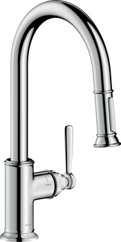 AX Montreux Jednouchwytowa bateria kuchenna 180 z wyciąganą wylewką, Chrom
