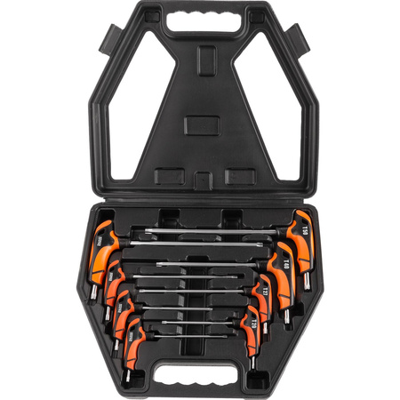 KLUCZE TORX UCHWYT "T"  T15-T50 8 ELEM.