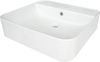 Umywalka ceramiczna nablatowa/ścienna z miejscem na baterię biały CDY 6U5W