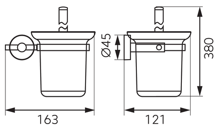 EMOTION półka na kosmetyki, biały