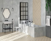 Umywalka ceramiczna nablatowa - 60x40 cm biały CDS 6U6S