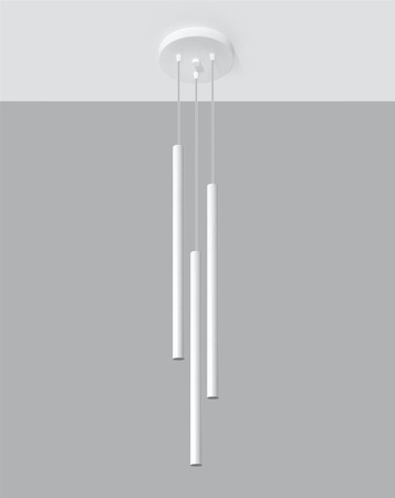 Lampa wisząca PASTELO 3P biała