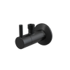Zawór kątowy z filtrem 1/2"×3/8", czarny-mat