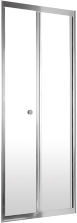 Drzwi prysznicowe wnękowe 90 cm - składane chrom KTJ 021D