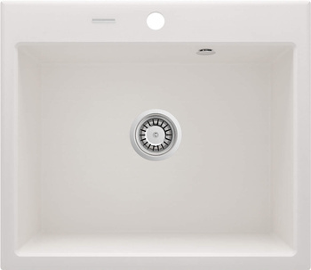 Zlewozmywak granitowy 1-komorowy alabaster stal ZQN A103