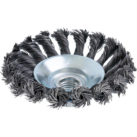 SZCZOTKA DO SZLIF. STOŻKOWA 100 MM DRUT SKRĘTNY