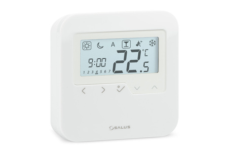 Salus przewodowy, natynkowy, cyfrowy regulator temperatury HTRP230, tygodniowy, 230 V