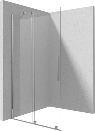 Ścianka prysznicowa walk-in 100 cm - przesuwna chrom KTJ 030R