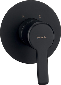 Bateria prysznicowa podtynkowa bez przełącznika natrysku nero BQA N44L