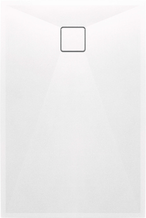 Brodzik granitowy prostokątny 120x90 cm biały KQR A43B