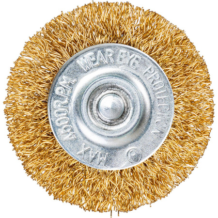 SZCZOTKA DO WIERT. TARCZOWA  50 MM MOSIĄDZOWANA