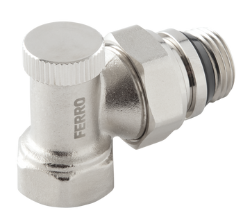 Zawór odcinający kątowy z uszczelką na GZ 1/2"