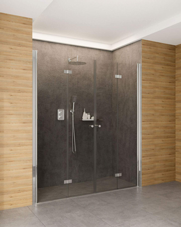 Drzwi prysznicowe systemu Kerria Plus 100 cm - składane chrom KTSX043P