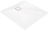 Brodzik granitowy kwadratowy 80x80 cm biały KQR A42B