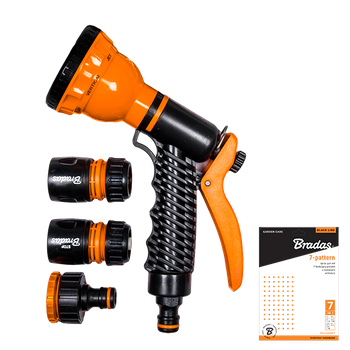 BLACK LINE Pistolet do zraszania 7-funkcyjny -  zestaw