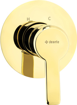 Bateria prysznicowa podtynkowa bez przełącznika natrysku złoty BQA Z44L