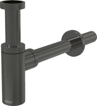 Półsyfon umywalkowy DN32 DESIGN, GUN METAL-połysk