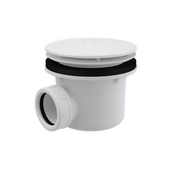 Syfon brodzikowy korek, biały-połysk