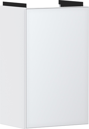 HG Xevolos E Szafka pod małą umywalkę wiszącą z drzwiami prawymi 340/245, Biały Matowy, Kolor frontu: Biały Metaliczny