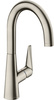 HG Talis M51 Jednouchwytowa bateria kuchenna 220, 1jet, Stal Szlachetna Finish