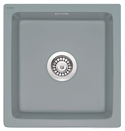 Zlewozmywak ceramiczny 1-komorowy szary stal ZCB 3103