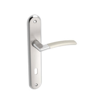 LUXOR klamka na szyldzie długim na klucz