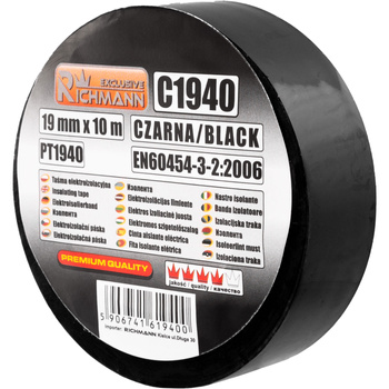 TAŚMA IZOLACYJNA PCV 19MMx10M CZARNA