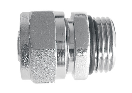 Złączka zaciskowa do rur miedzianych 15x1-2" niklowana