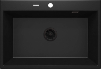 Zlewozmywak granitowy 1-komorowy nero nero ZQE N103