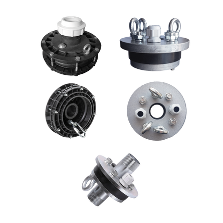 Głowica studzienna 160/63 mm przelotowa ocynkowana