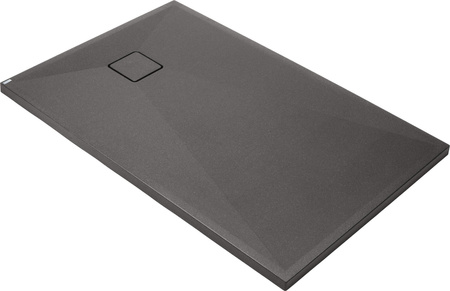 Brodzik granitowy prostokątny 100x80 cm antracyt metalik KQR T46B