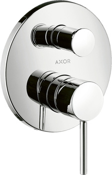 AX Starck Jednouchwytowa bateria wannowa z uchwytem Pin, podtynkowa, Chrom