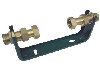 Konsola wodomierzowa DN15 z uszczelkami, śrubami i kołkami