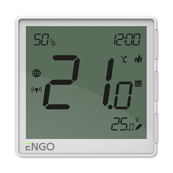 Internetowy, podtynkowy regulator temperatury ZigBee, 230V, biały