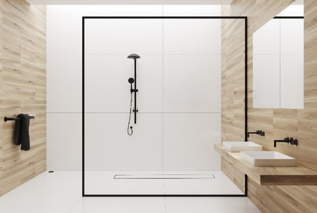 Duplex Standard 2w1 Odpływ liniowy 90 cm dwustronny chrom