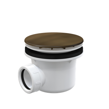 Syfon brodzikowy korek, mosiądz antyczny