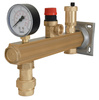 Grzejnik łazienkowy typ 450x1200 prosty czarny z przyłączem 50 mm