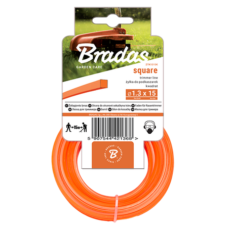 Żyłka TRIMMER, kwadrat, karta