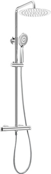 Deszczownica z baterią prysznicową termostatyczną chrom NAC 04OT